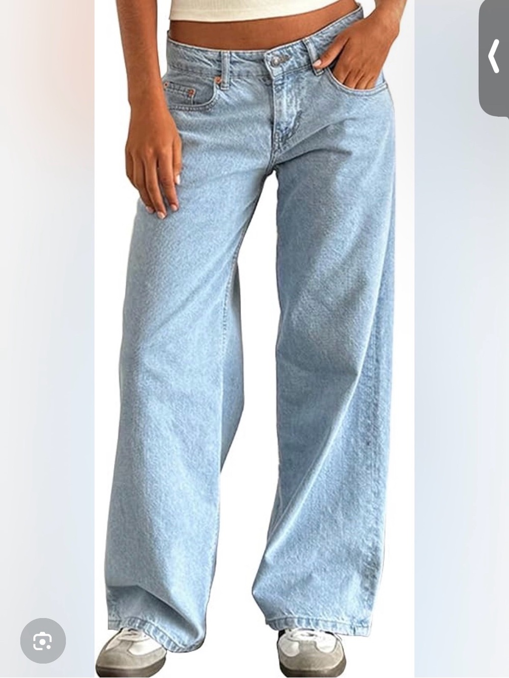 Sincerely Jules Light Blue Wide-Leg Jeans